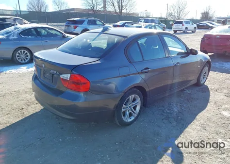 2008 BMW 328Xi z USA, uszkodzony, nr VIN WBAVC735X8A236493